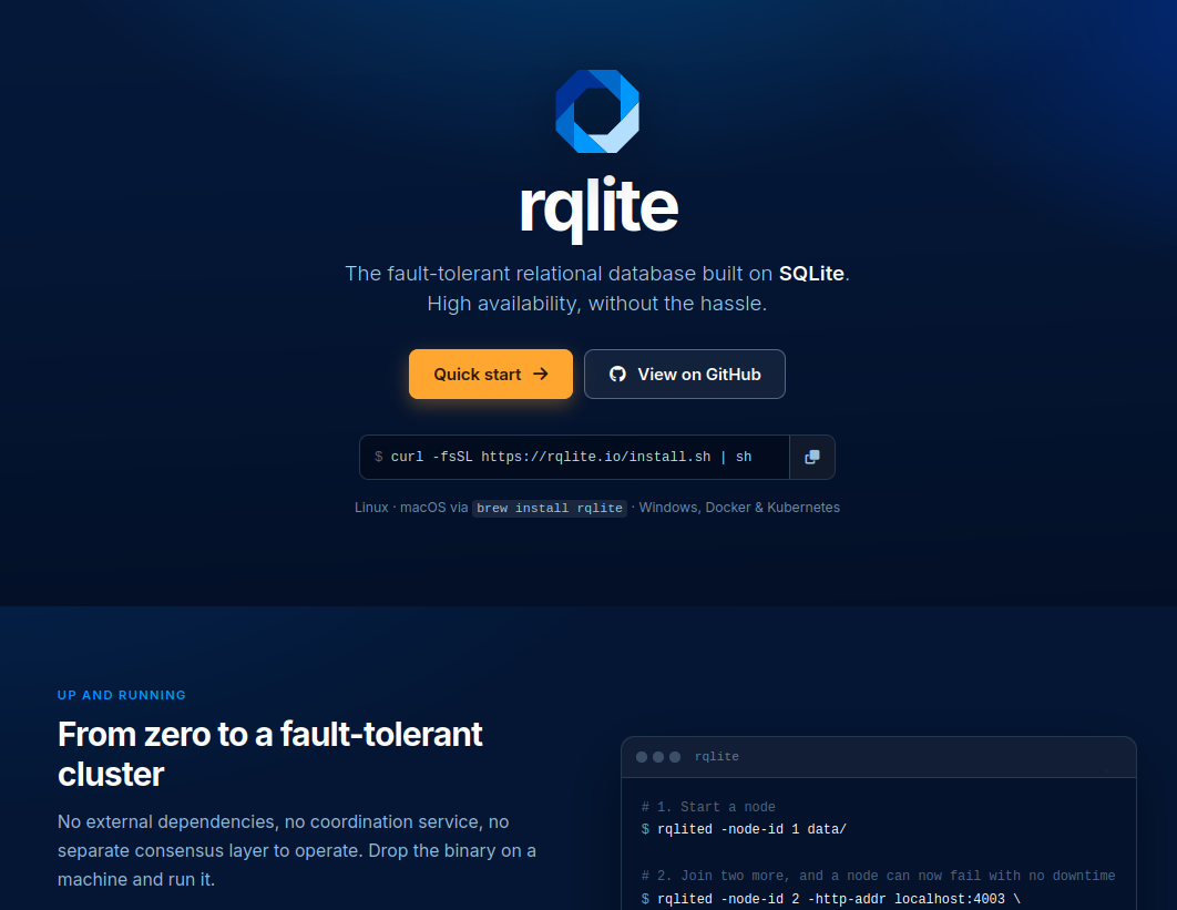 Claude redesigns rqlite.io – Philip O'Toole